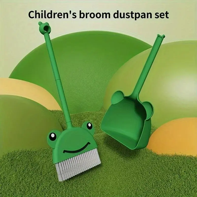 Broom and dustpan set combination, household internet celebrity set, soft bristled broom, floor cleaning and wiping broom