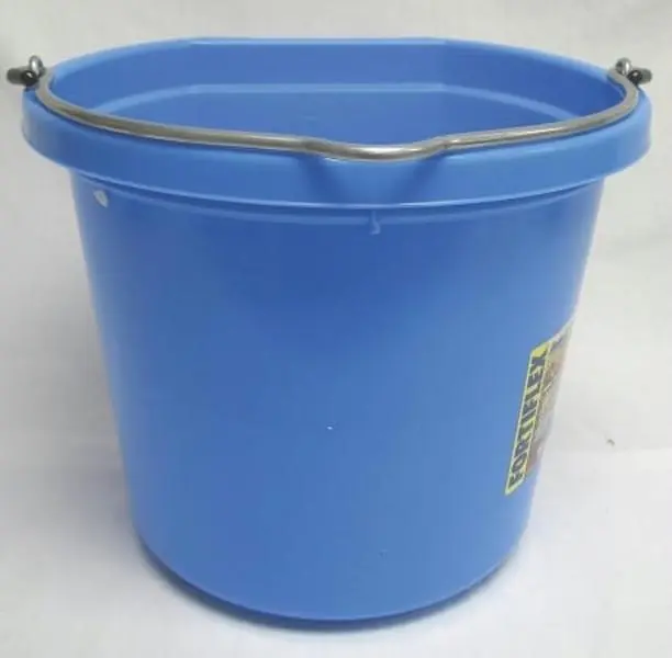 212 MAIN Fortex Industries Inc Flatback Pail - Sky Blue, 20 Qt, Utility Pail - FB-120 SKY