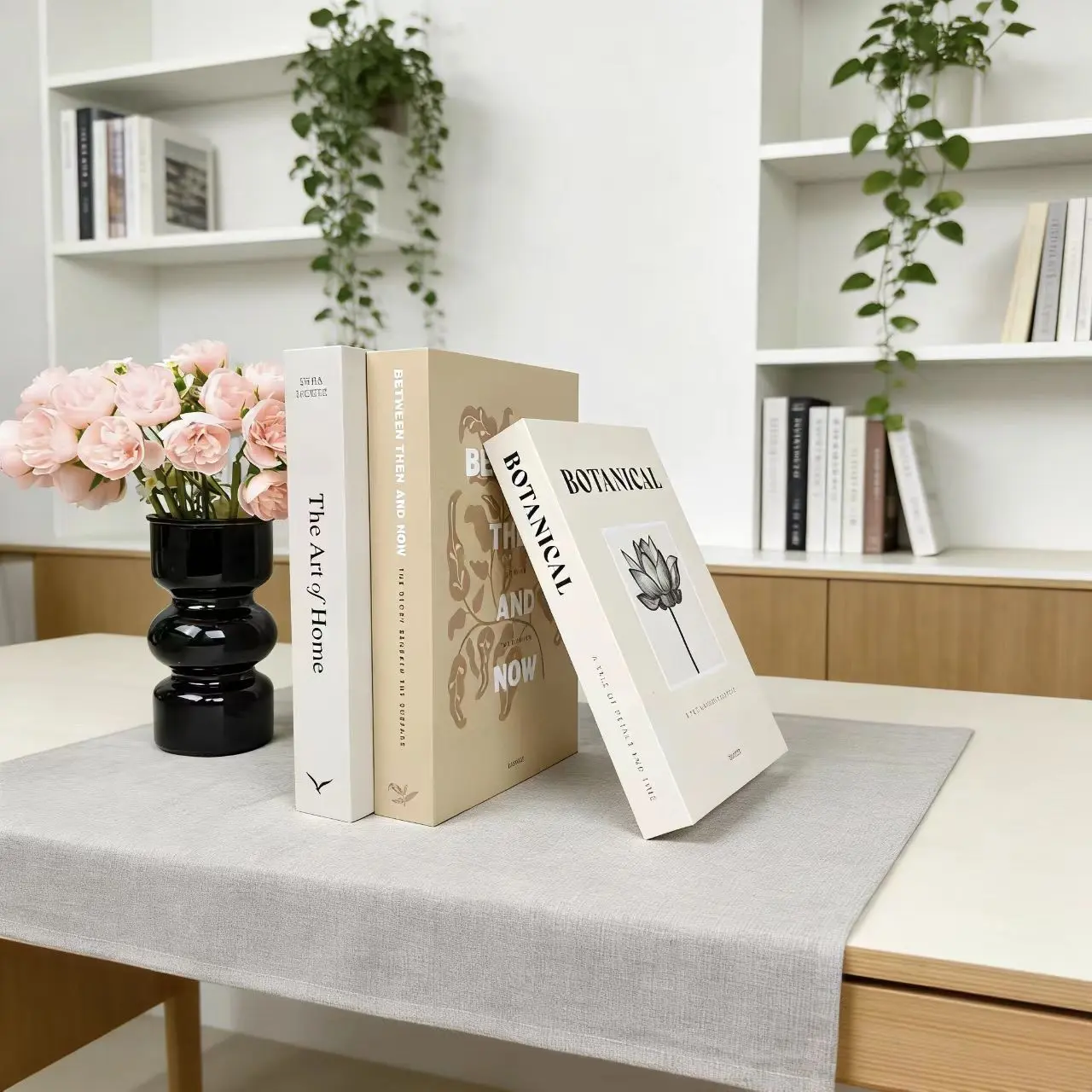 3pcs Beautiful Paper Decorative Books, Coffee Table Bookshelf Fireplace Shelf Decoration Items, Modern Home Decor Props for Halloween Christmas Living Room Decor, Home Decor Products
