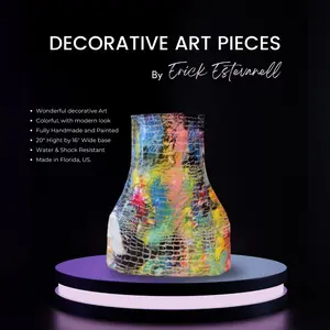 Decorative Art Piece. Handmade and painted Ornaments