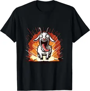 100%cotton Goat Explosion Chaos Goat Simulator T-Shirt