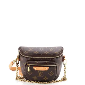 Pre-owned Louis Vuitton material Belt Bags Bum Bag Monogram Canvas Mini by Rebag