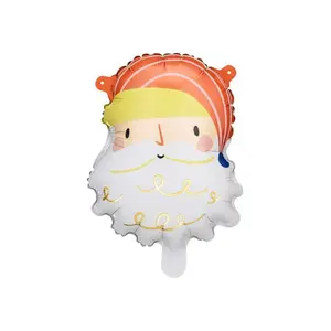 10" Sleepy Santa Mylar Balloon