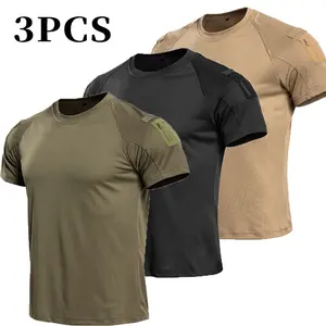 3-Pack Men’s Tactical Quick-Dry T-Shirts with Arm Pocket