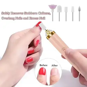 5-in-1 Electric Nail Polisher Drill w/Light - Pink