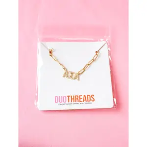 Alpha Sigma Alpha Rhinestone Necklace