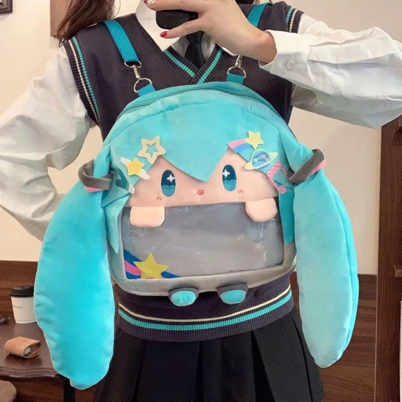 Cute & Fluffy Large-Capacity Cartoon Plush Backpack/Shoulder Bag/Crossbody Bag (Concert "Ita-Bag" Style)