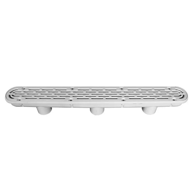 212 MAIN 32 in. Channel Drain, 3 Port Sump, Flat Grate Anti-Entrapment Suction Outlet Cover, White, Anti-Trap Grate, Debris Guard, Pre-Gunite