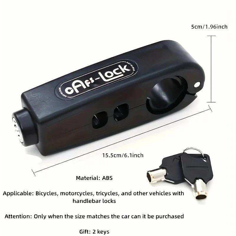 Bike Anti-Theft Lock Electric Bicycle Brake Handlebar Grip Lock Portable Prevent Theft Bike Motorcycle Locks Cycling Accessories