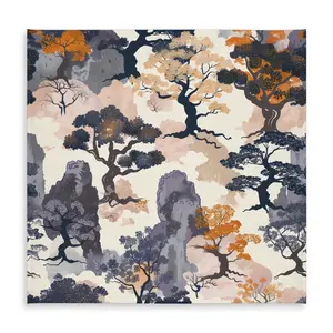 MWW C1TC5858FFJ03B 58 x 58 in. Voidless Orange Indoor & Outdoor Tablecloth for Home Decor