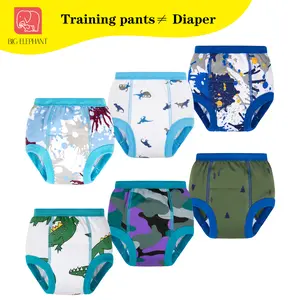 Baby 6 Packs Toddler Training Pants for Boys Girls-Cozy, Fun Designs, 100% Cotton for Easy Toilet Training Reusable & Highly Absorbent Children's Training Pants 12M-4T