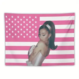 Pink Ariana Flag Funny Tapestry American Grande Flags Poster Merch Suitable. For College Dorm Room Decor. Outdoor Parties. Tailgates Yard. room Decoration