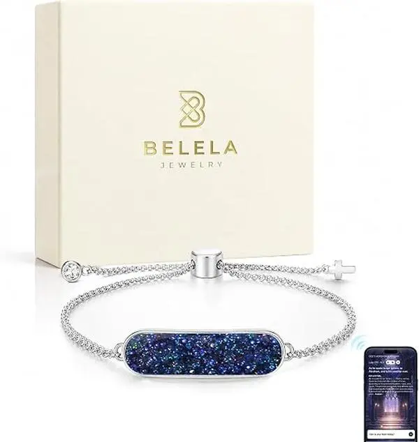 BELELA Daily Bible Verse NFC Bracelet - Simply tap or scan to view the verses on your phone. A Christian Mother's Day gift.