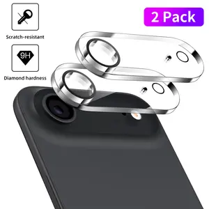 2-Pack Camera Lens Protector for iPhone 17 Air, 9H Tempered Glass, Anti-Scratch, Case Friendly, Does Not Affect Night Shots, HD Clear, 6.5-Inch Display (Clear)