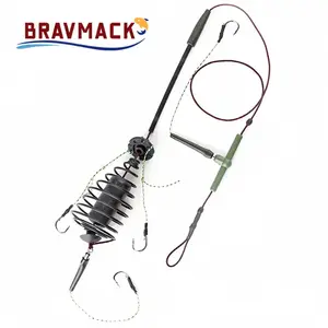 30-80g Carp Fishing Bait Cage Line Group High Carbon Steel Metal Feeder Hook Sinking Artificial Lure Accessories