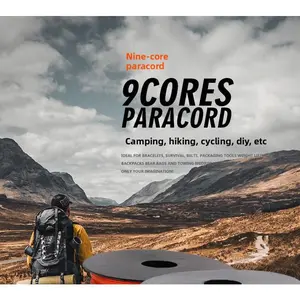 Nine-core umbrella rope outdoor mountaineering camping emergency survival rope tent canopy pull rope windproof rope bracelet woven rope