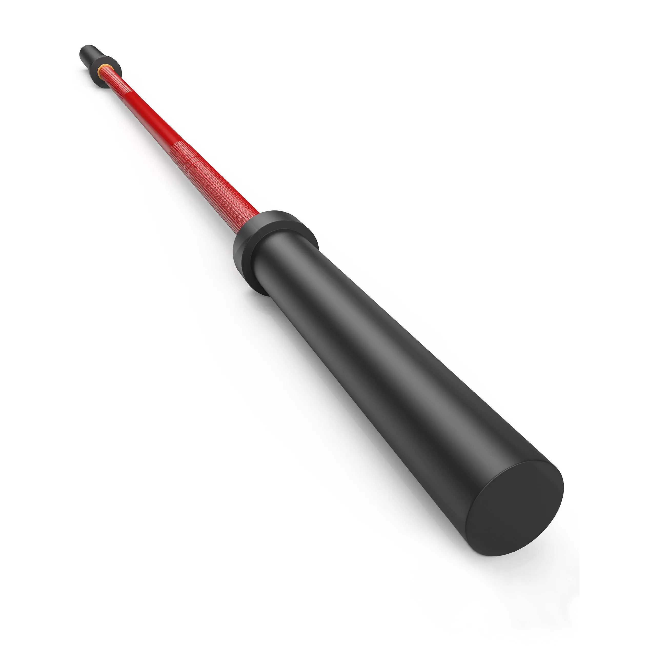 Heavy Duty 7 Ft Olympic Barbell – 1,500 lb Capacity – Steel Weight Bar for Strength Training – Perfect for Squat, Deadlift, Bench Press, Curl, Overhead Press – Red & Black – For Home Gym, CrossFit, or Weightlifting