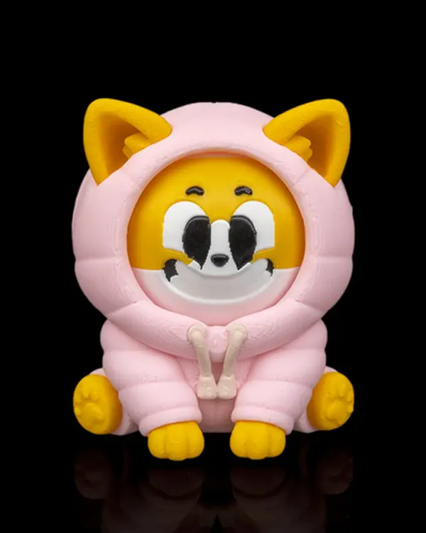 Puffer Corgi keychain