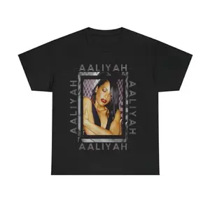 Aaliyah - Retro Beauty T-Shirt - Soul Queen Shirt - Music Shirt - 90's R&B - 90s Vibe - Aaliyah Merch - R&B Icon Style - Gift for Fans of Aaliyah - Womenswear Menswear Top