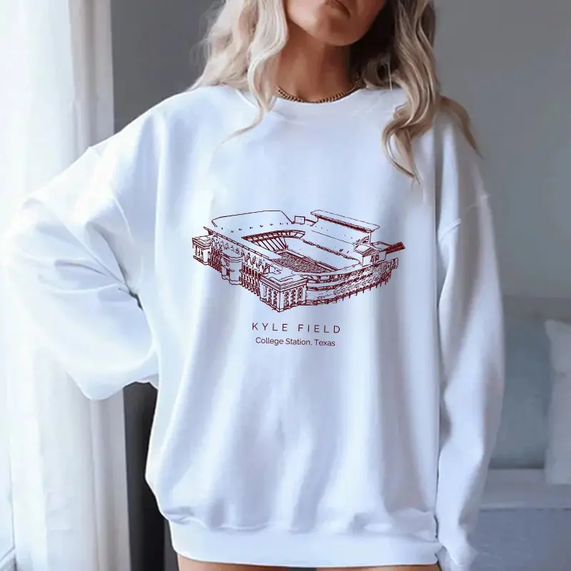Kyle Fields White Sweatshirt, Stadium Unisex Crewneck Sweatshirt
