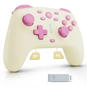 Wireless Game Controller for Switch/Switch 2/Lite/OLED/PC/Android/iOS, Controller with 2.4G Adapter, With Hall Joysticks & Hall Triggers, , 2 Back Programmable Buttons, Turbo Function