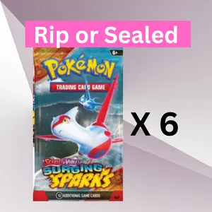 Pokémon Surging Sparks - Six (6) Booster Pack NEW Factory Sealed TCG Cards (6)