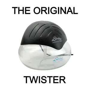 Sirena Twister Black The Original Air Purifier Water Filter Air Cleaner For Home Essential Oil Aromatizer With LED Night Light For Smoke & Pets Aromatic Fragrance Machine