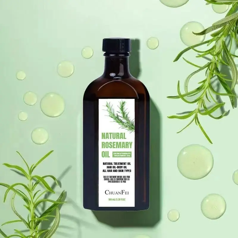 Rosemary Natural Hair Oil for Frizz Control, Anti Frizz Formula, Frizz Free Hair, Long-Lasting Smoothness, Aroma and Fragrance, Revitalizing Hair, Nourishing Hair, Herbal Hair Care, Hair Repair Treatment for Dyed and Permed Hair, Scented