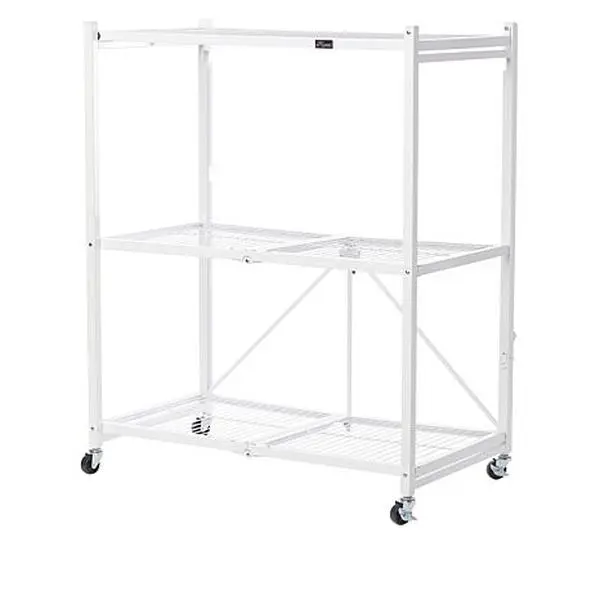 Origami 3-Tier Foldable Large Rack with Wheels