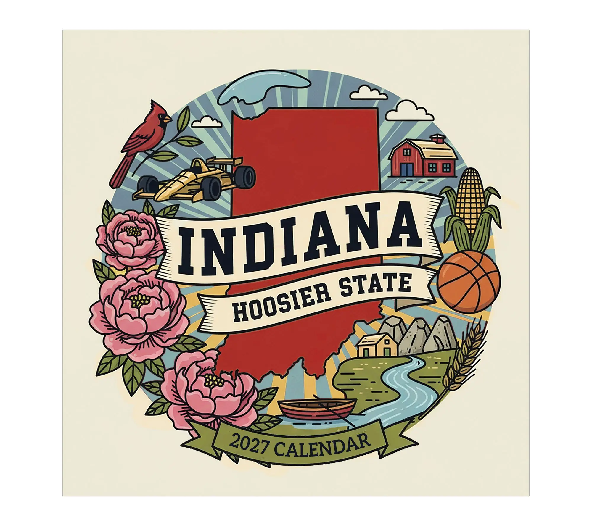 2027 Home: Indiana Wall Calendar 2027 Home: Indiana Wall Calendar