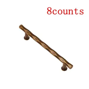 Solid Antique Copper Cabinet Door Pulls, Vintage Drawer Handle, Easy Installation, Durable 5 Inch (128mm) Hole Center Design