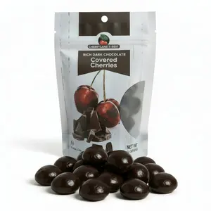 Cherryland's Best Dark Chocolate Covered Cherries, 7.5oz resealable bag,