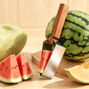 2026 New Stainless Steel Fruit Prep Tool, Multifunctional Summer Watermelon Melon Helper, Portable Kitchen Gadget for Home Parties, Camping & Picnics 1PCS