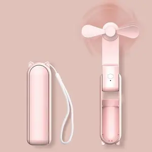 Portable Rechargeable Folding Fan, Mini Handheld Travel Fan for Outdoor Use, Compact Multi-Purpose Fan with USB Charging, Multifunction Fan