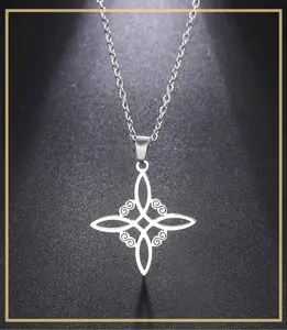 Witch Knot Necklace Stainless Steel