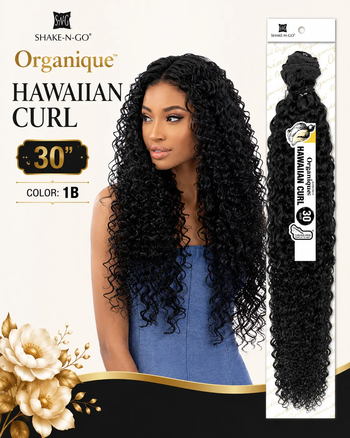 Shake-N-Go HAWAIIAN CURL ORGANIQUE Bundle 30"