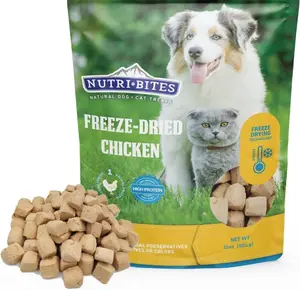 Freeze Dried Chicken Dog & Cat Treats | All Natural, 1 Single Animal Protein, High Protein | Premium Bulk Value Pack, 22 oz