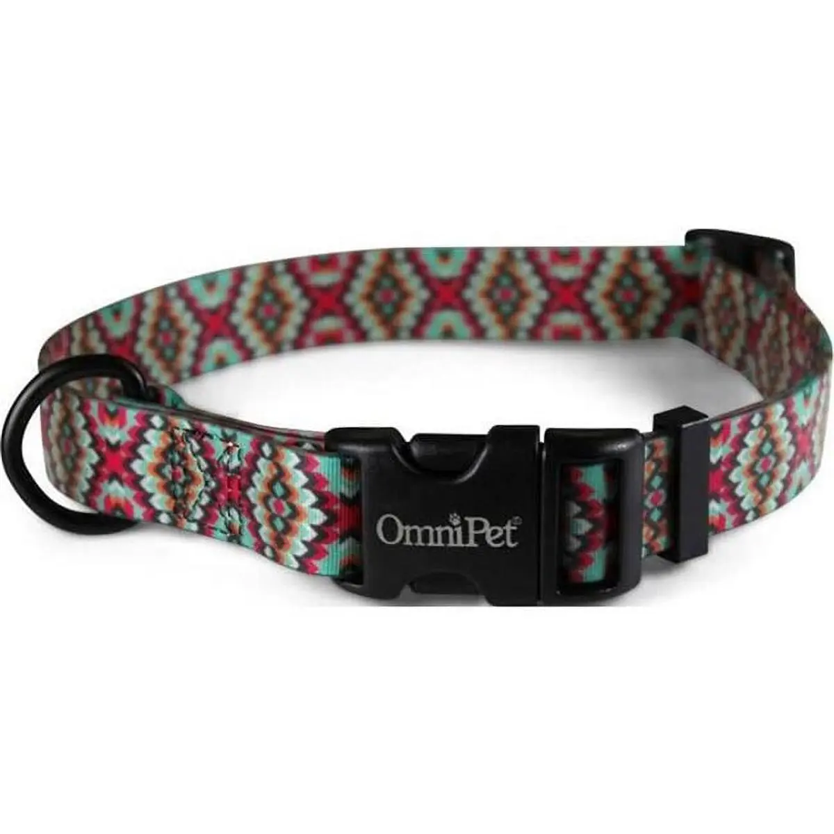 Leather Brothers Attitudz Aztec Print Biothane Dog Collar, 1x18x26 in, Adjustable Fit (19204-02)