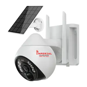 Imperial 3MP 4G LTE PTZ Wireless Security Camera Battery Powered Full Color Night Vision Two Way Audio