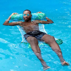 Resort Collection Pool Hammock with Palm Print