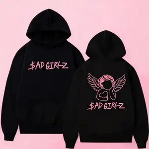 Junior H x Anti Social Club Hoodie - Sad Girlz Collection - Double-sided Graphic Sweatshirt - Soft Fleece Lining - Unisex Streetwear - Trendy Casual Wear y2k t-shirt