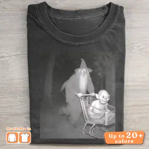 Gandalf Pushing Gollum in shopping cart shirt, Funny Lord Of The Rings meme Shirt, Vintage Gandalf Graphic tees, Gollum Shirt Unisex Shirt, Cotton Shirt, Vintage Graphic tees, Crewneck Shirt, Streetwear T-Shirt Classic Menswear