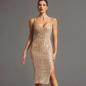 BellaBarnett Riza Sleeveless Diamond Midi Dress