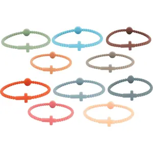 10 count  Bracelets   Bracelets Colorful Rubber Bracelet Family  Couple  for Women Men
