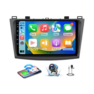 Android 13 Car Stereo for Mazda 3 2010-2013, 9" Touch Screen Head Unit with Wireless CarPlay & Android Auto, 2+64GB GPS Navigation Radio, WiFi Bluetooth FM Mirror Link SWC
