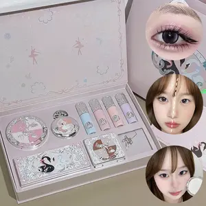 Romantic Gift Pink Ballet Makeup Box Swan Theme Natural Makeup Makeup Kits