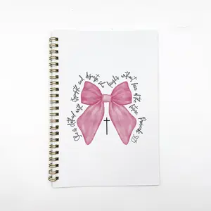 Aesthetic Diary Notebook, Power and Dignity Design, Bowknot Cover, 50 Pages, Cross-Border Stock, Ideal for Journaling & Notes
