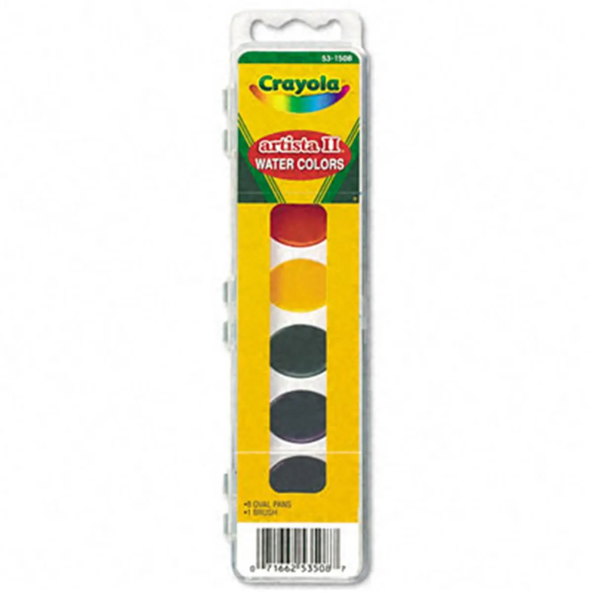 Crayola Artista II 8-Color Watercolor Set - Economic Price, Assorted Colors Including Orange, Red, Yellow - School & Office Stationery Supplies