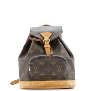 Pre-owned Louis Vuitton Canvas Coated Backpacks Vintage Montsouris Backpack Monogram Canvas PM by Rebag