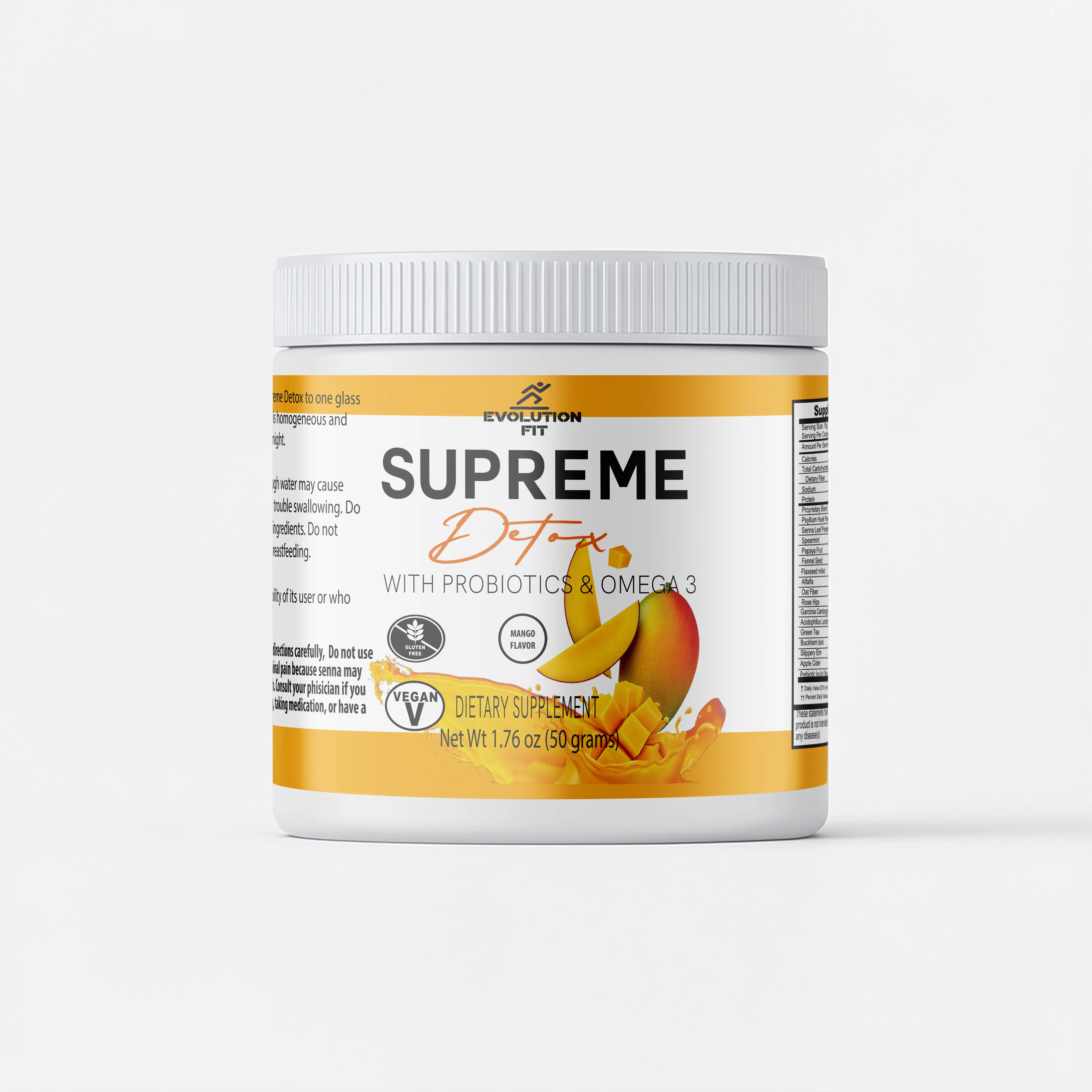 MINI Supreme Detox Mango with Probiotics & Omega 3 by EVOLUTION FIT 50 GRAMS